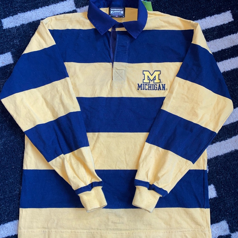 Vintage “Michigan” Rugby polo Longsleeve